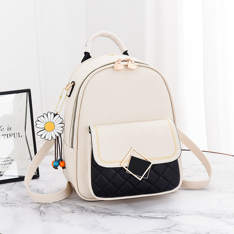 Women's Korean Style Fashionable Trendy Leather Backpacks