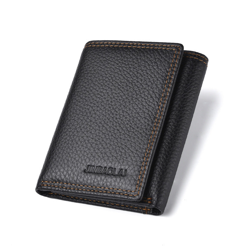 Men's Multi Slots Leather Cowhide For Men's Wallets