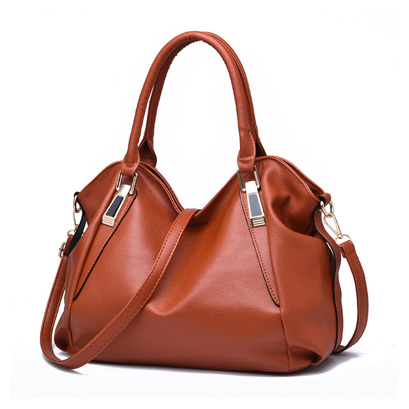 Women's Fashion Soft Leather Large Capacity Handbags