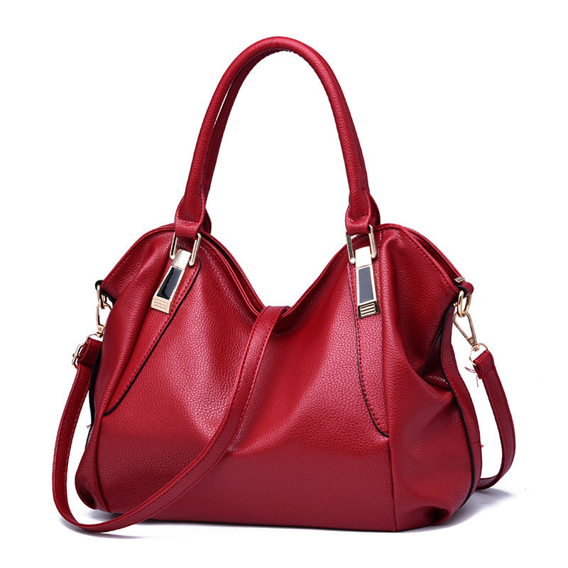 Women's Fashion Soft Leather Large Capacity Handbags
