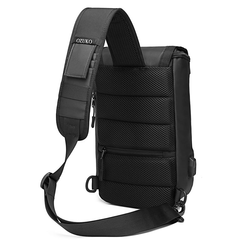 Stylish Glamorous Men's Fashion Waterproof Slanted Men's Chest Bags