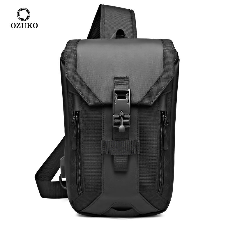 Stylish Glamorous Men's Fashion Waterproof Slanted Men's Chest Bags