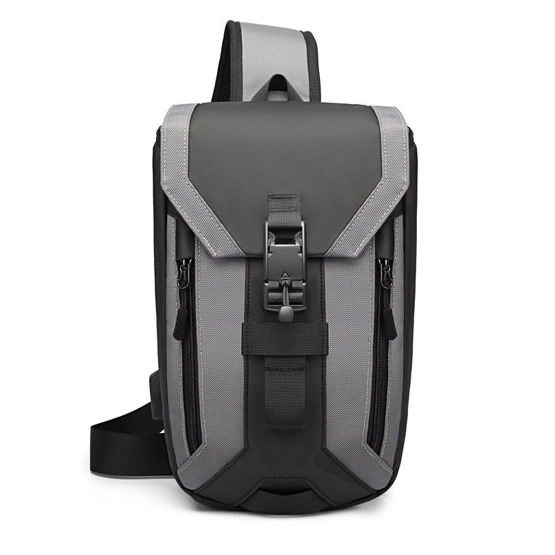 Stylish Glamorous Men's Fashion Waterproof Slanted Men's Chest Bags