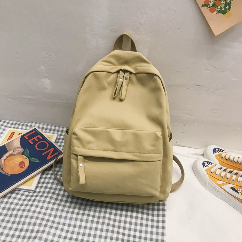Women's Korean Style Fashion Pure Color Simple Super Backpacks