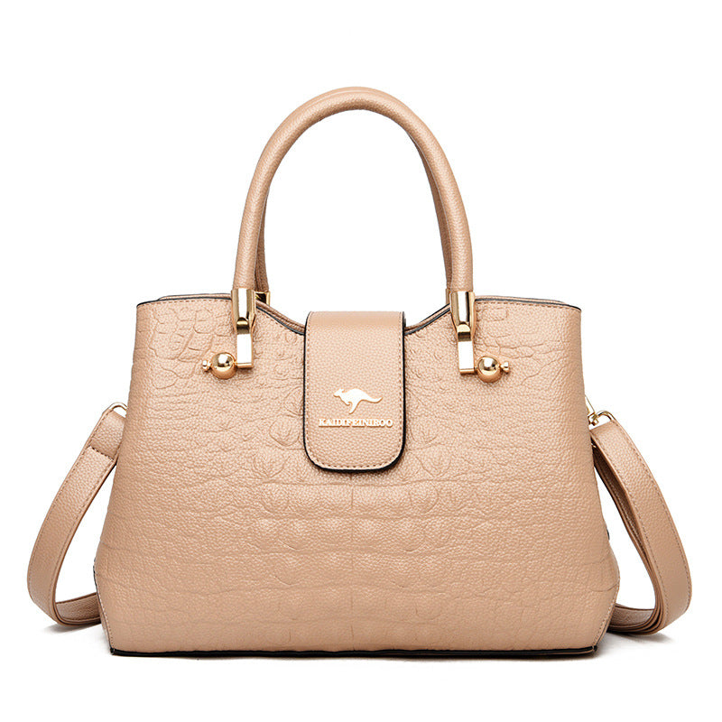 New Women's Crocodile Pattern Lady Mom Handbags