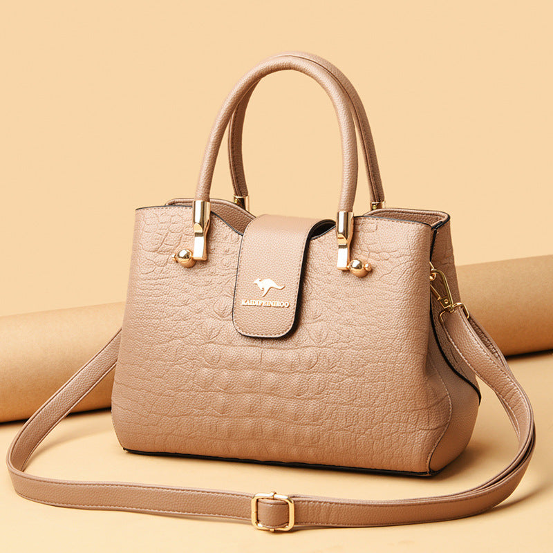 New Women's Crocodile Pattern Lady Mom Handbags