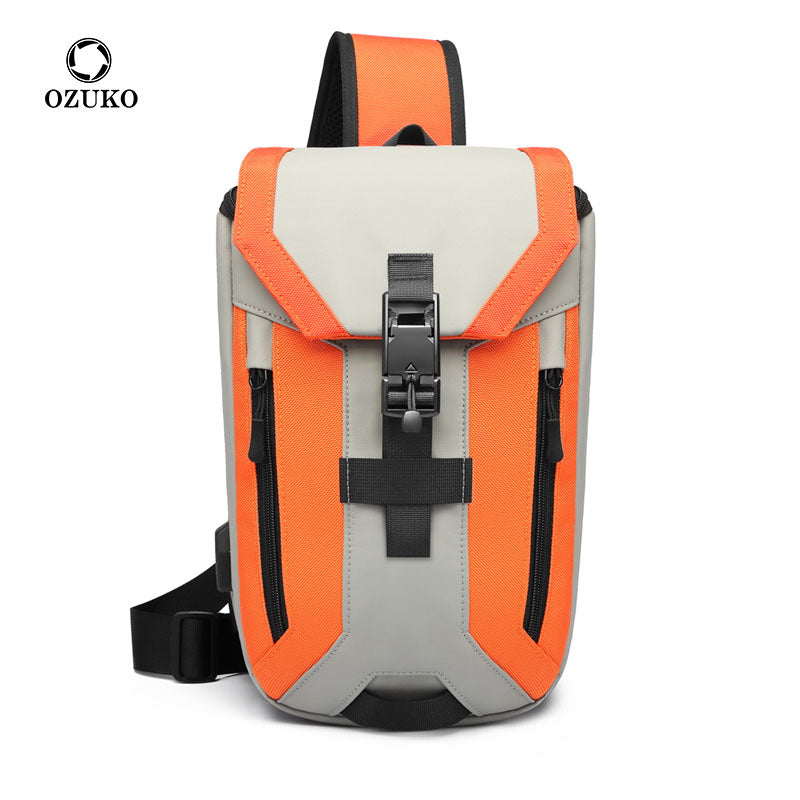 Stylish Glamorous Men's Fashion Waterproof Slanted Men's Chest Bags