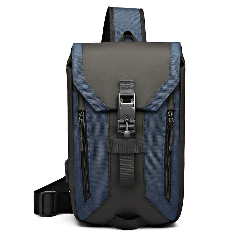 Stylish Glamorous Men's Fashion Waterproof Slanted Men's Chest Bags