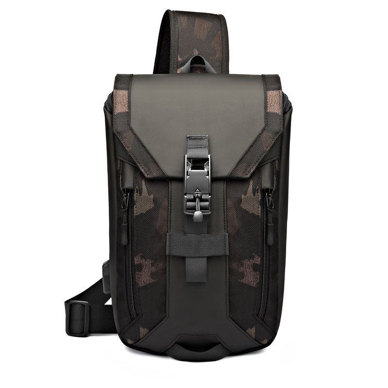 Stylish Glamorous Men's Fashion Waterproof Slanted Men's Chest Bags