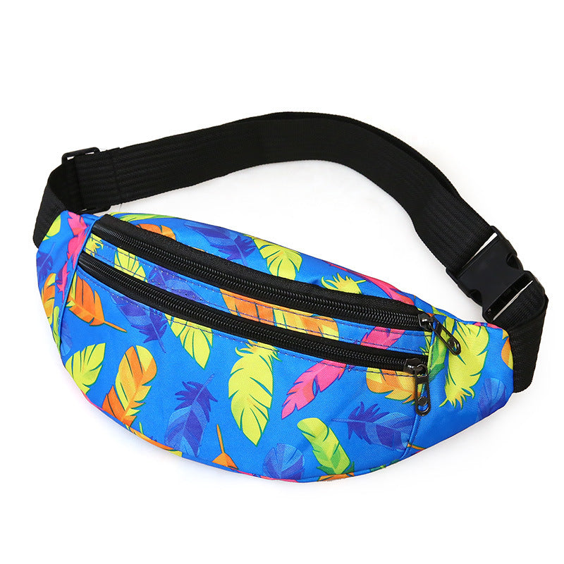 Women's & Men's Exercise Running Nylon Slanted Mountain Climbing Men's Waist Packs