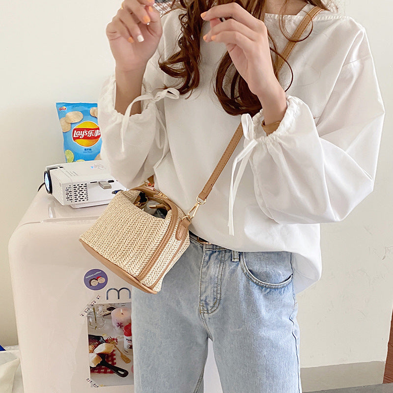 Innovative Women's Straw Woven Portable Summer Crossbody Bags