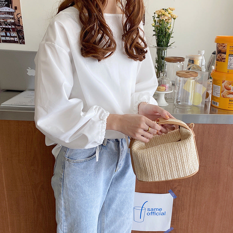Innovative Women's Straw Woven Portable Summer Crossbody Bags