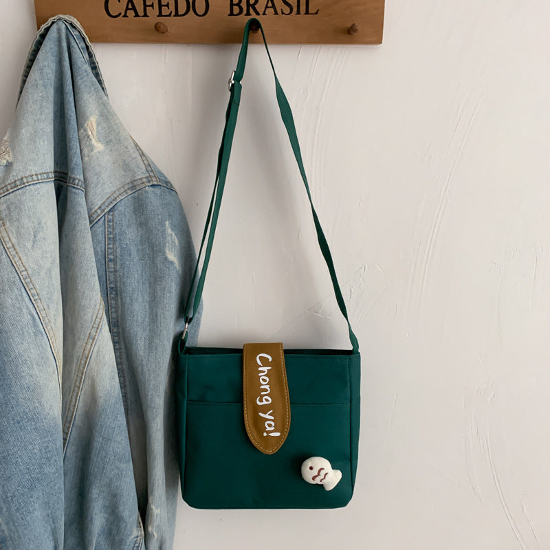 Classy Women's Summer Canvas Korean Style Shoulder Bags
