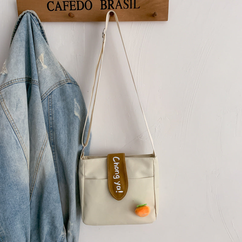 Classy Women's Summer Canvas Korean Style Shoulder Bags