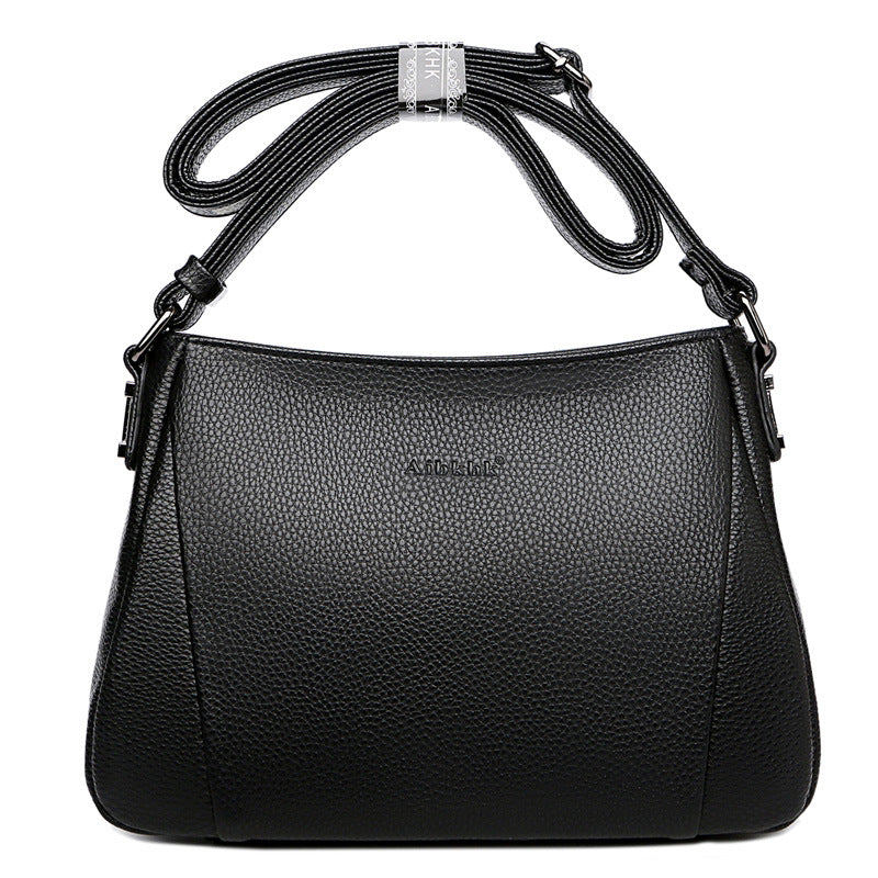 Women's Mother Simple Soft Leather For Crossbody Bags