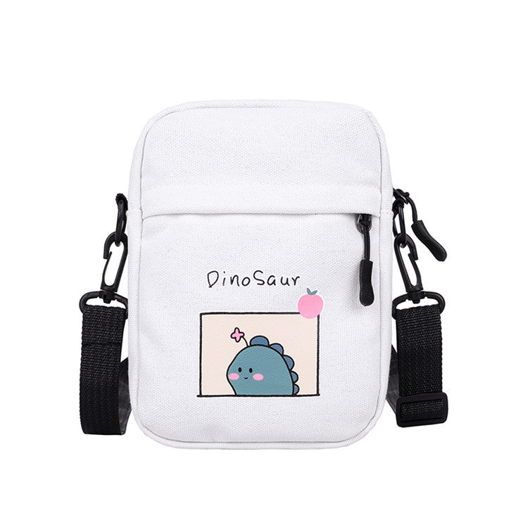Attractive Women's Canvas Korean Fashion Dinosaur Shoulder Bags