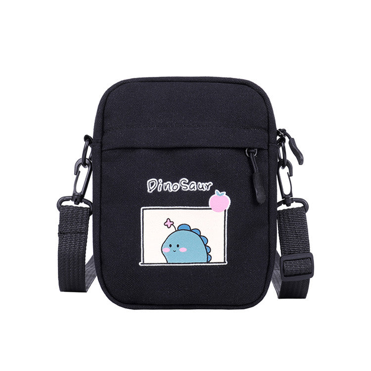 Attractive Women's Canvas Korean Fashion Dinosaur Shoulder Bags