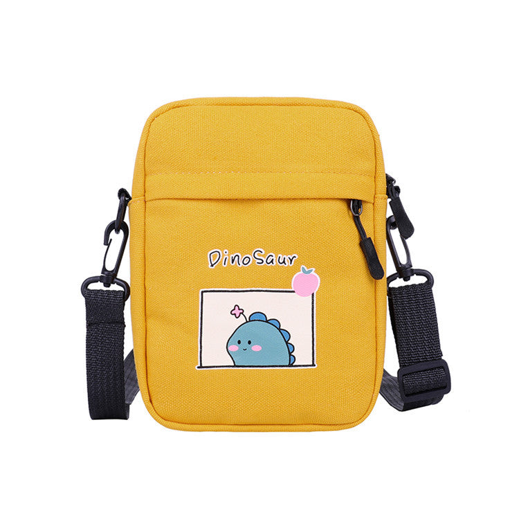 Attractive Women's Canvas Korean Fashion Dinosaur Shoulder Bags