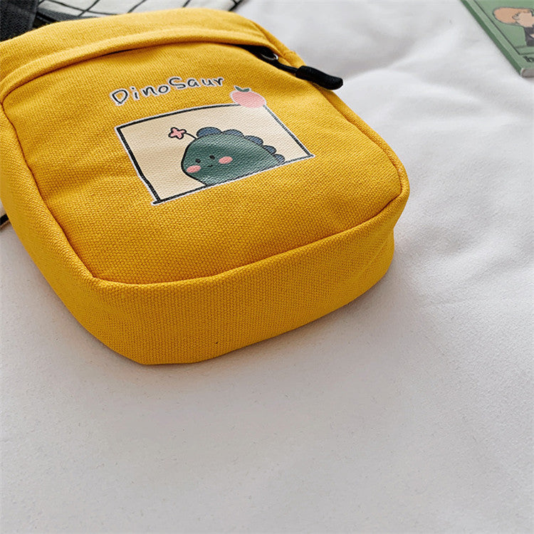 Attractive Women's Canvas Korean Fashion Dinosaur Shoulder Bags