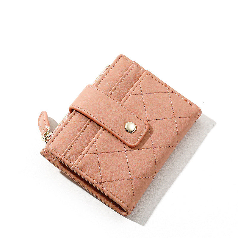Zipper Korean Style Multiple Slots Fashion Coin Purses