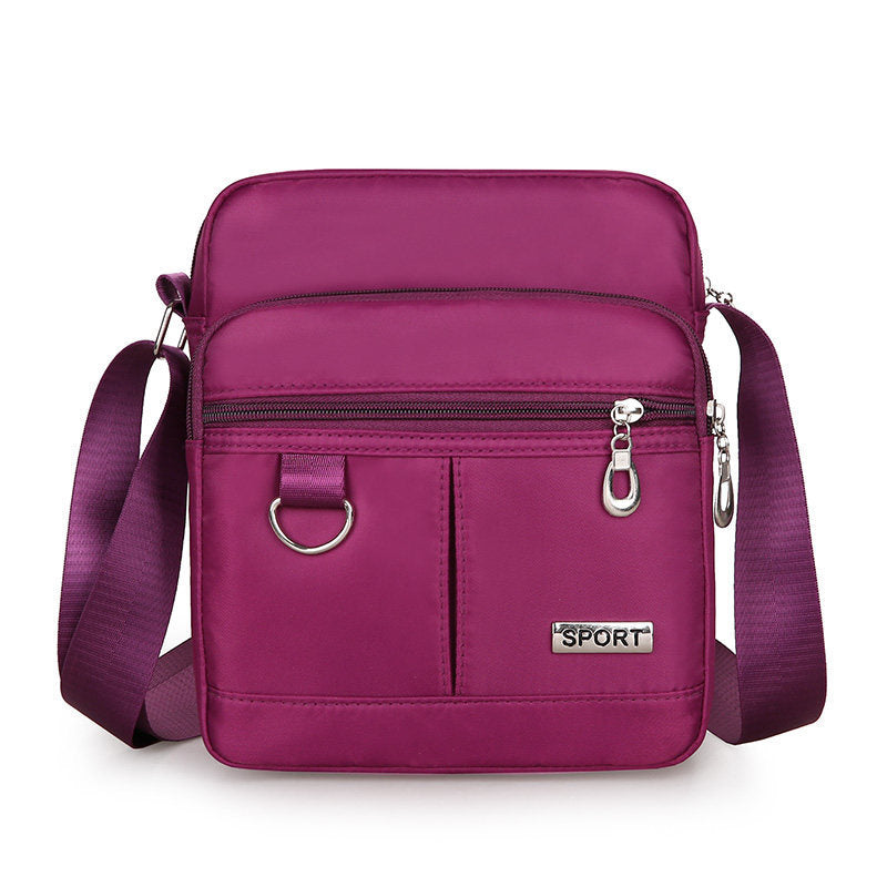 Women's Solid Color Nylon Large Capacity Night Crossbody Bags
