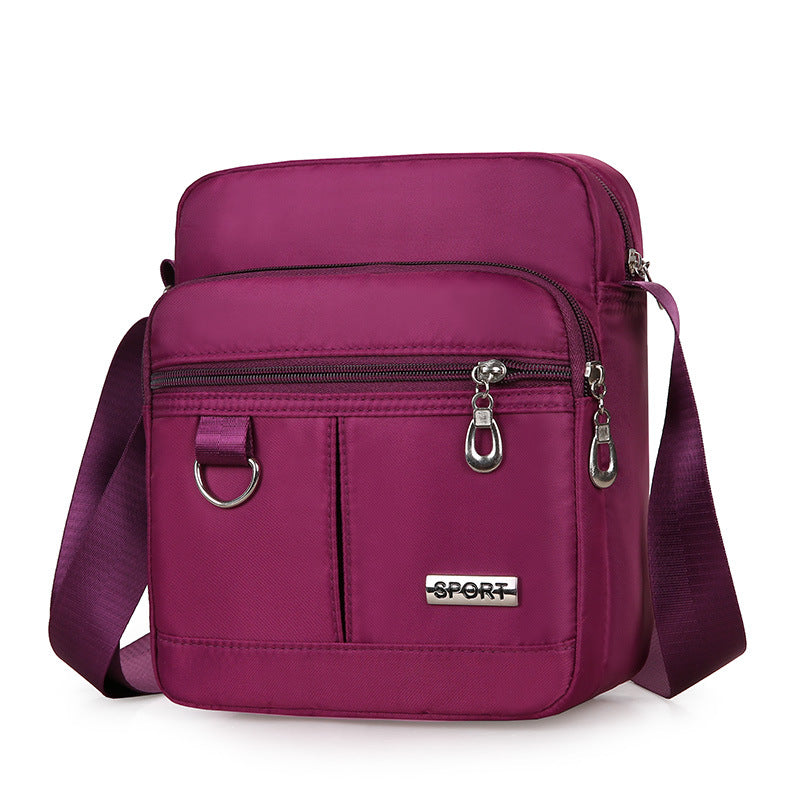 Women's Solid Color Nylon Large Capacity Night Crossbody Bags