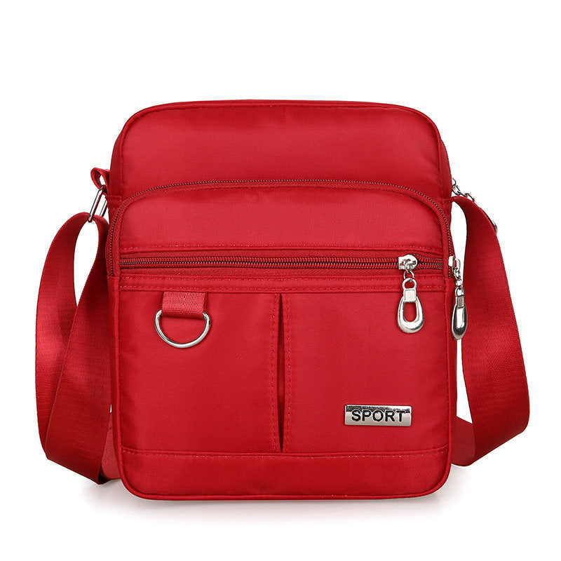 Women's Solid Color Nylon Large Capacity Night Crossbody Bags