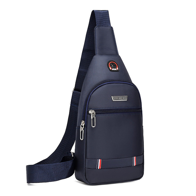 Men's Canvas Fashion Waterproof Oxford Cloth Tide Men's Chest Bags