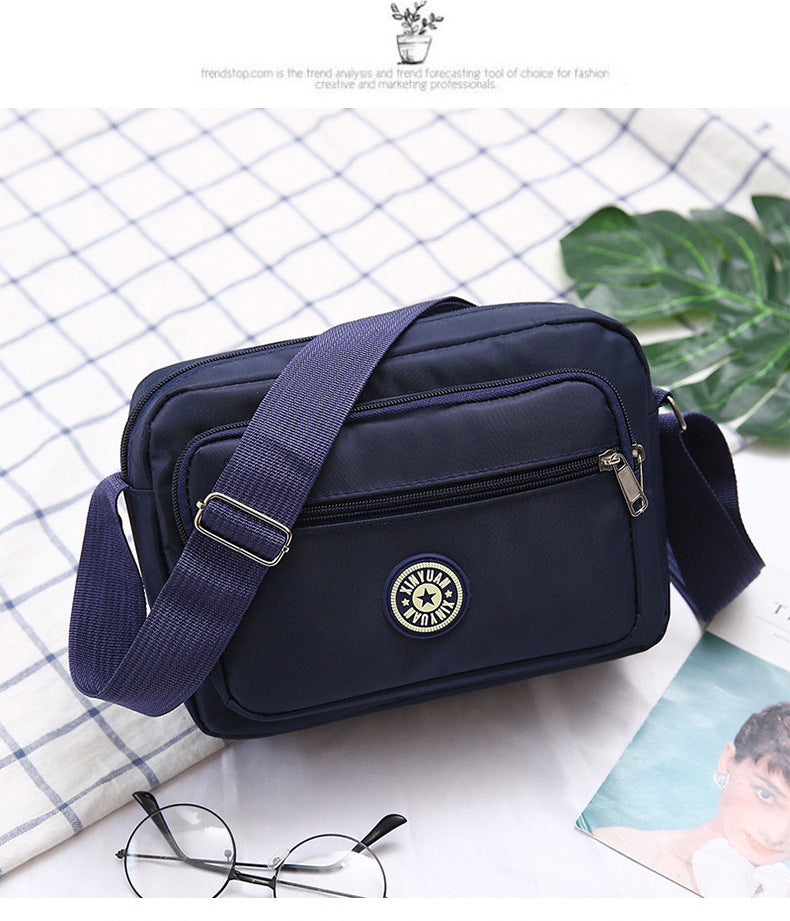 Women's Oxford Cloth Mother Nylon Flower Stall Crossbody Bags