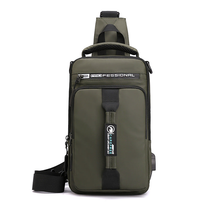Casual Comfortable Attractive Men's Charging Interface Men's Chest Bags