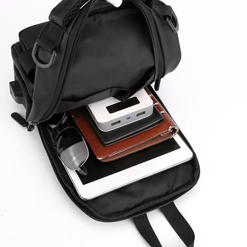 Men's Korean Style Fashionable Leisure Waterproof Large Capacity Backpacks