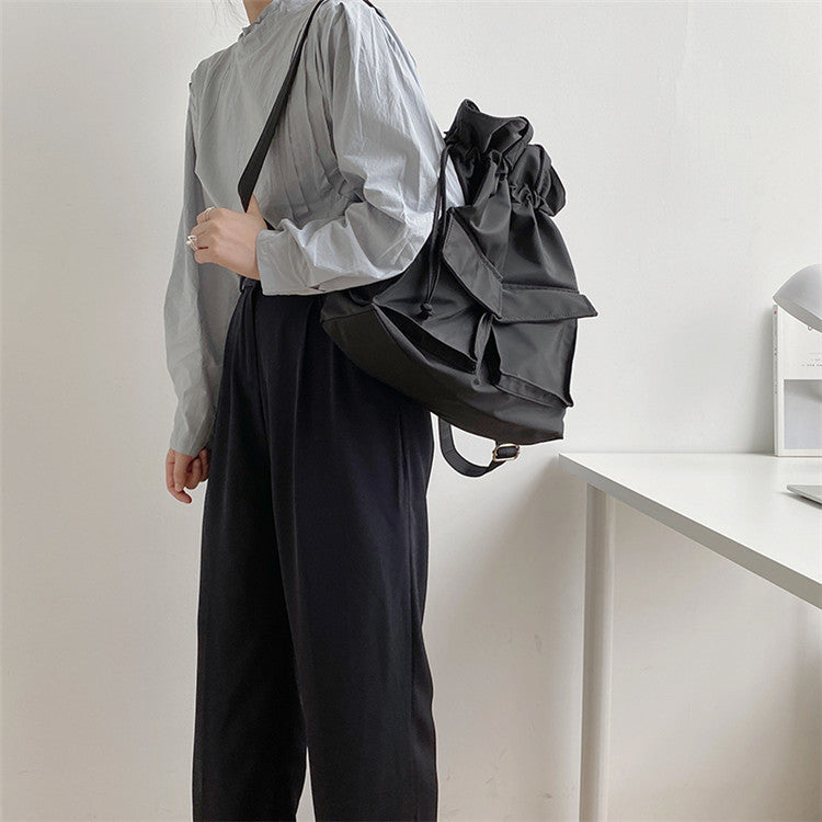Women's Korean Style Fashion Large Capacity Nylon Backpacks