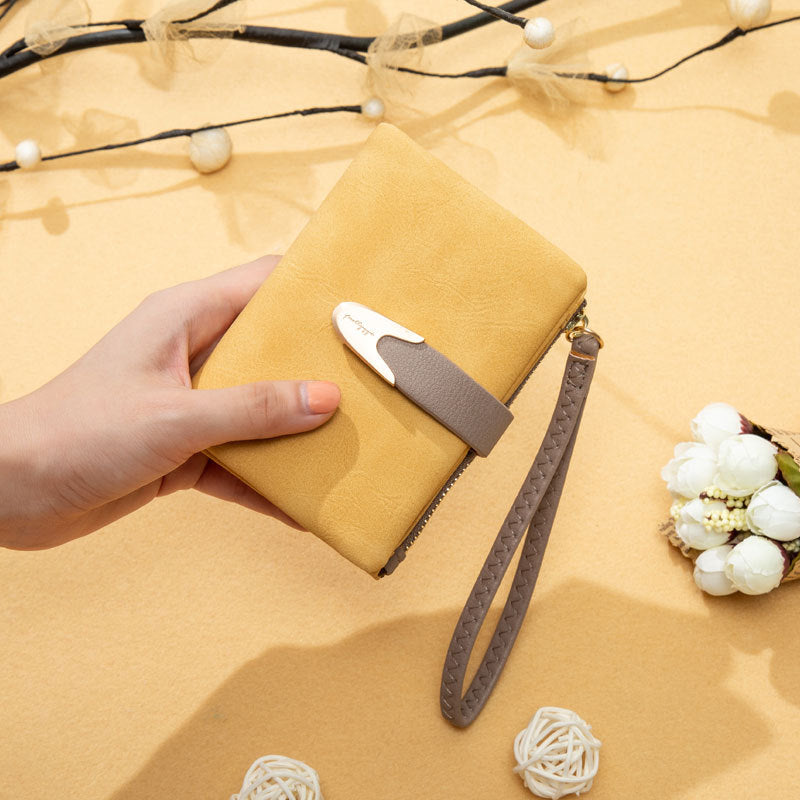 Attractive Versatile Women's Korean Vintage Short Coin Purses