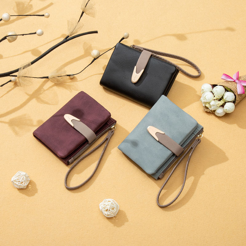 Attractive Versatile Women's Korean Vintage Short Coin Purses