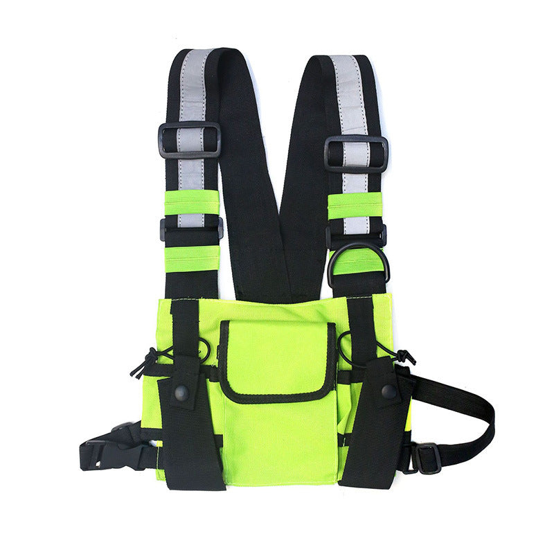 Women's & Men's & Street Function Vest Tide Cool Men's Chest Bags