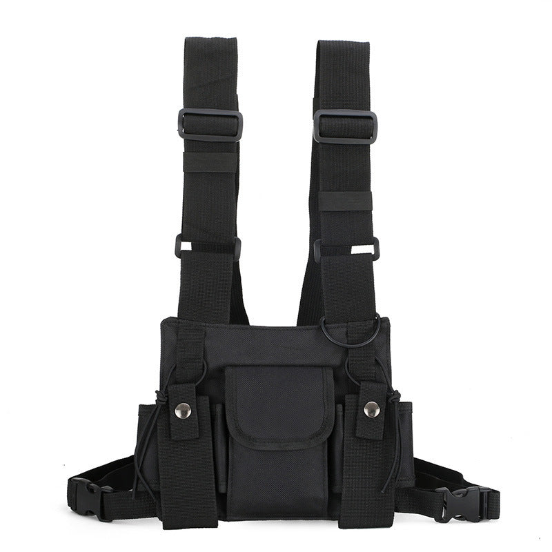 Women's & Men's & Style Combat Hip Hop Vest Men's Chest Bags