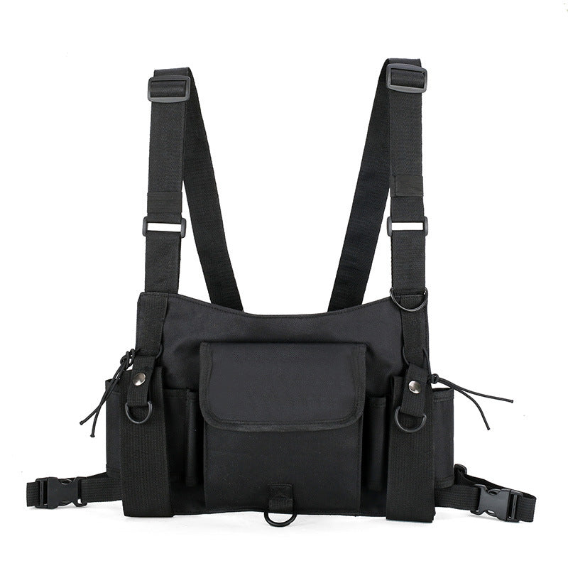 Women's & Men's & Style Combat Hip Hop Vest Men's Chest Bags