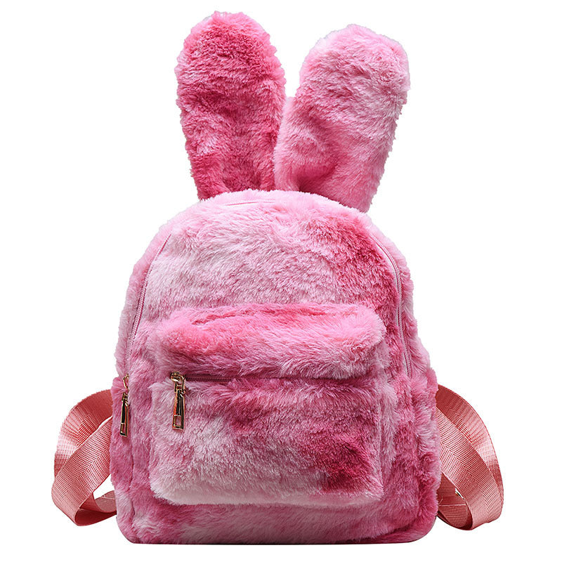 Women's Korean Style Western Cute Trendy Rabbit Ears Backpacks