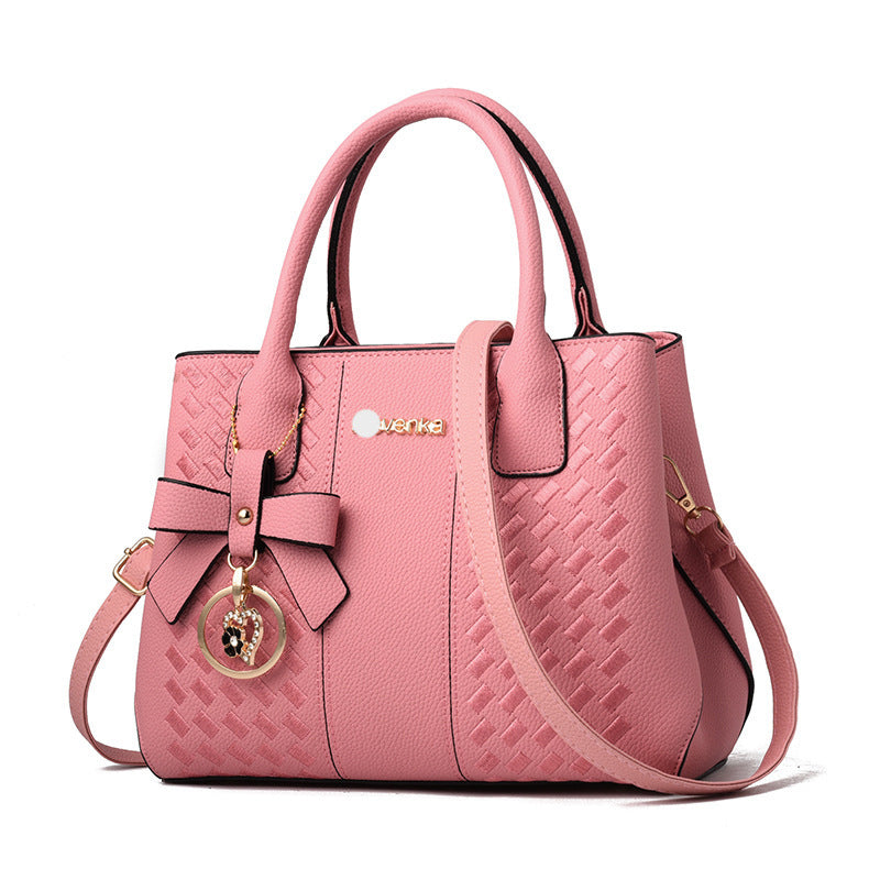 Women's Fashion Portable Large Embroidery Line Shoulder Bags