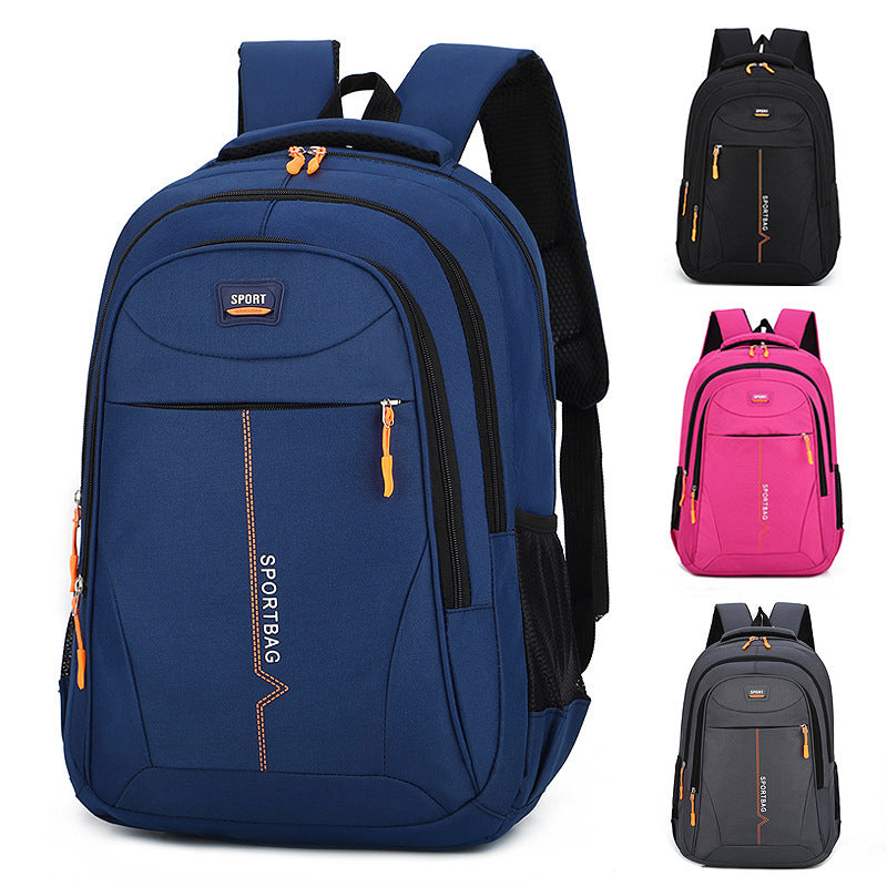 Women's & Men's Couple Solid Color Large Capacity Burden Backpacks