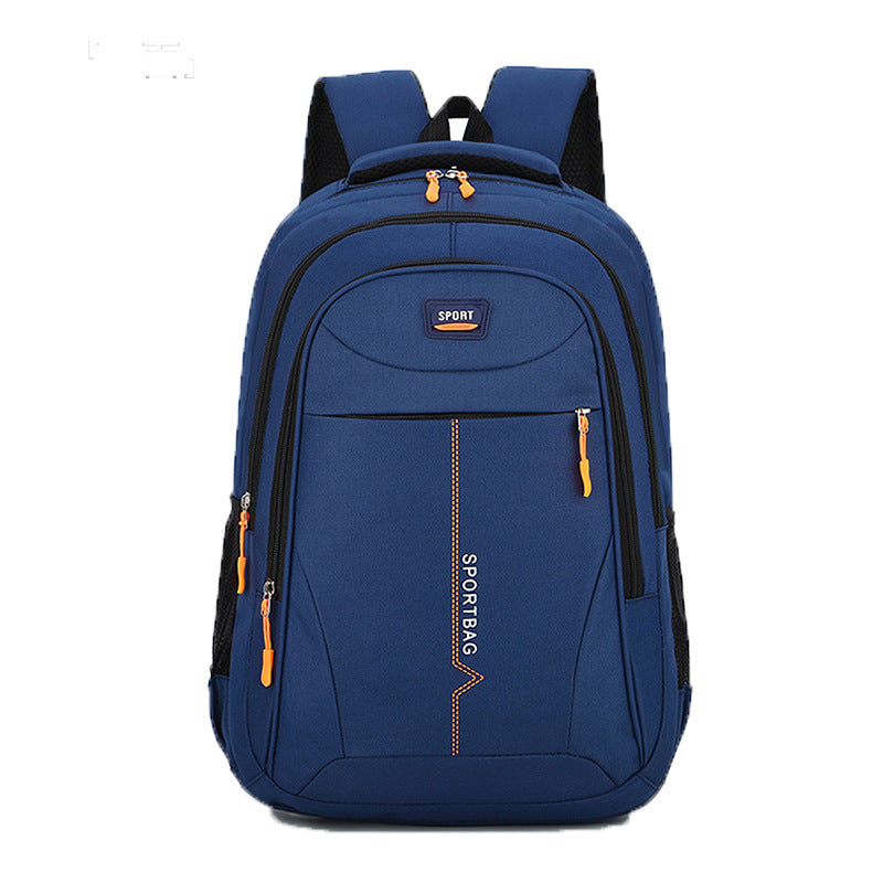 Women's & Men's Couple Solid Color Large Capacity Burden Backpacks