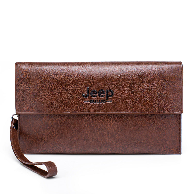 Men's Business Texture Clutch Envelope Wrist Soft Men's Wallets