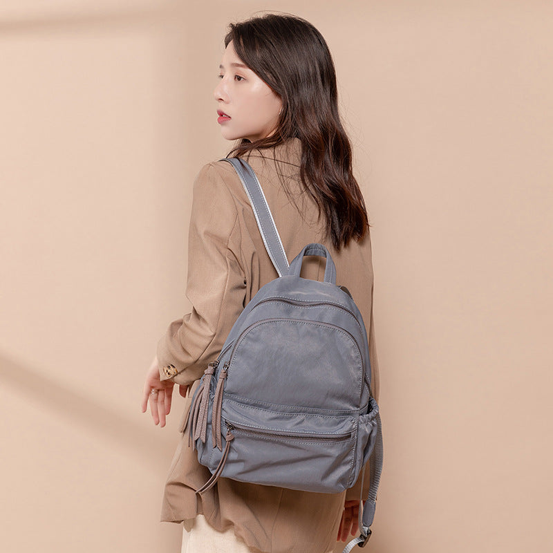 Women's Oxford Cloth Korean Versatile Large Capacity Backpacks