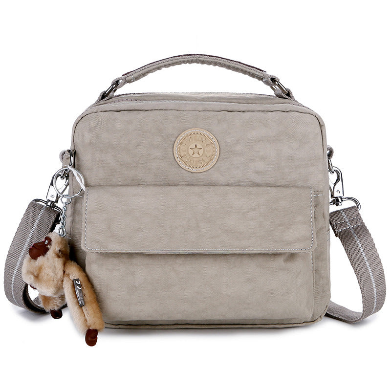 Monkey Nylon Canvas Lightweight Single Portable Crossbody Bags