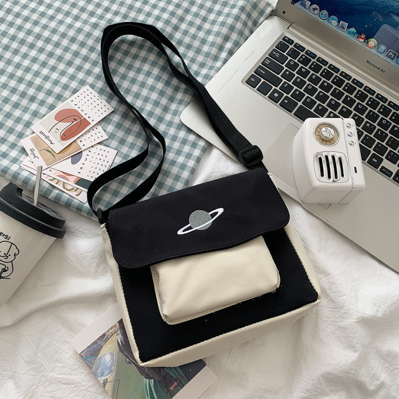Unique Women's Fashionable Korean Versatile Canvas Shoulder Bags
