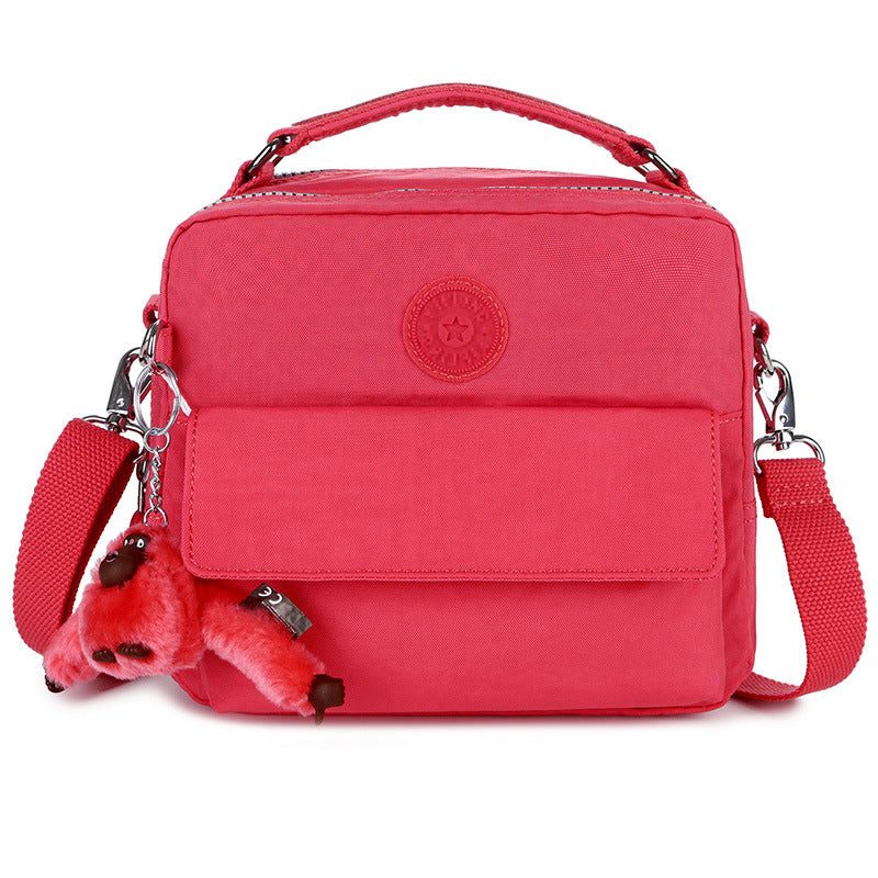 Monkey Nylon Canvas Lightweight Single Portable Crossbody Bags