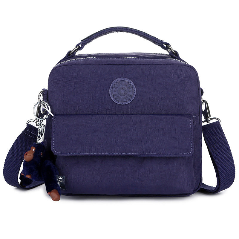 Monkey Nylon Canvas Lightweight Single Portable Crossbody Bags