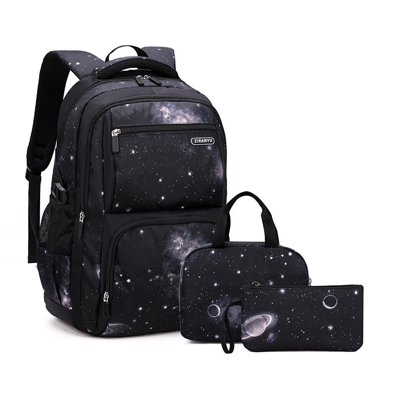 Natural Fish Personality Fashion Starry Sky Backpacks