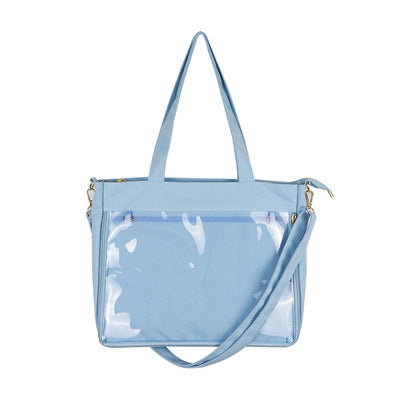Cute Long Strap Removable Canvas Cartoon Crossbody Bags