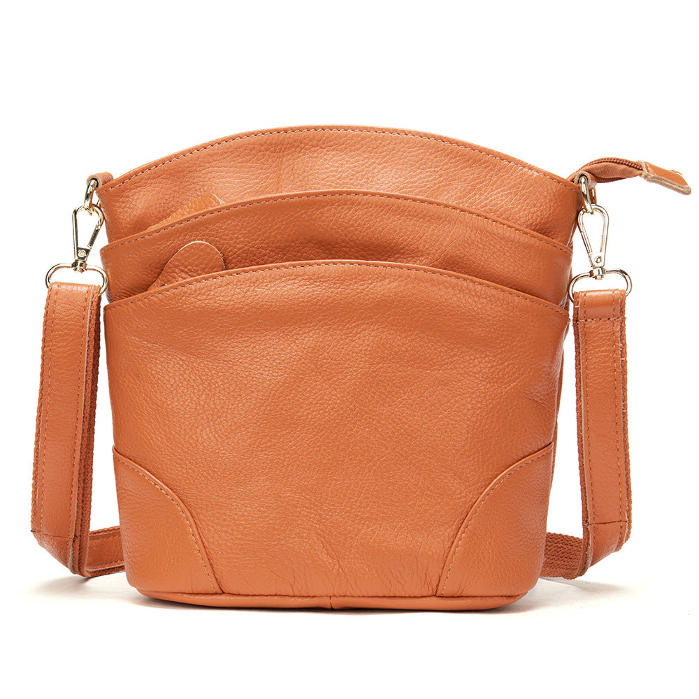 Women's Fashion First Layer Cowhide Mother Genuine Shoulder Bags